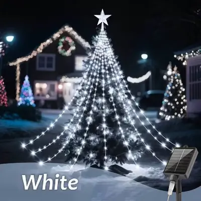 Image de Guirlande Lumineuse Étoile Cascade USB & Solaire