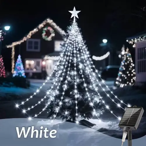 Image de Guirlande Lumineuse Étoile Cascade USB & Solaire