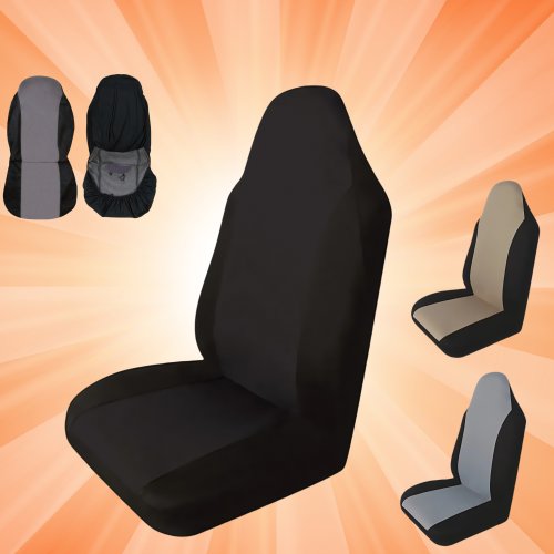 Immagine di Coprisedili Auto Universali in Rete Doppia - Set da 2 Pezzi per Protezione Sedili, Resistente e Adatto a Quasi Tutte le Auto