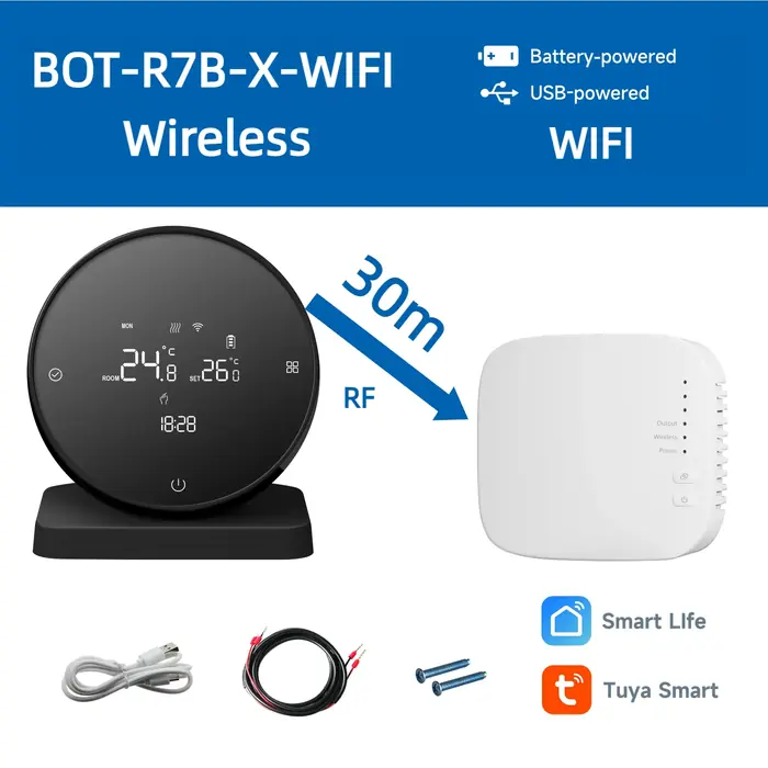 Image de Thermostat Intelligent WiFi pour Chaudière à Gaz