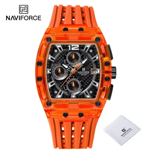 Image de Montre Homme Sportive Naviforce - Chronographe Étanche & Silicone