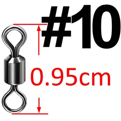 Image de Connecteurs Pivotants Inox pour Pêche - 50 pcs