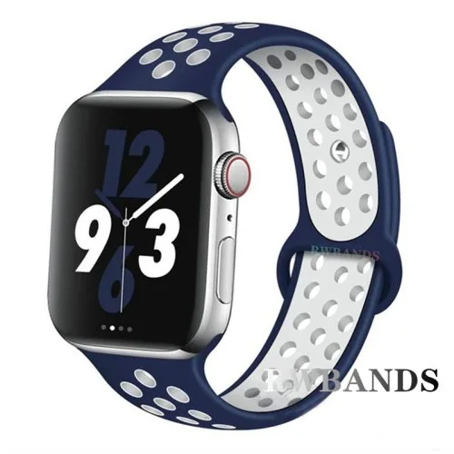 6 marineblauw wit