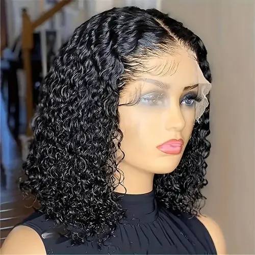 Image de Perruque Bouclée Naturelle Sans Colle - Cheveux Humains 100%