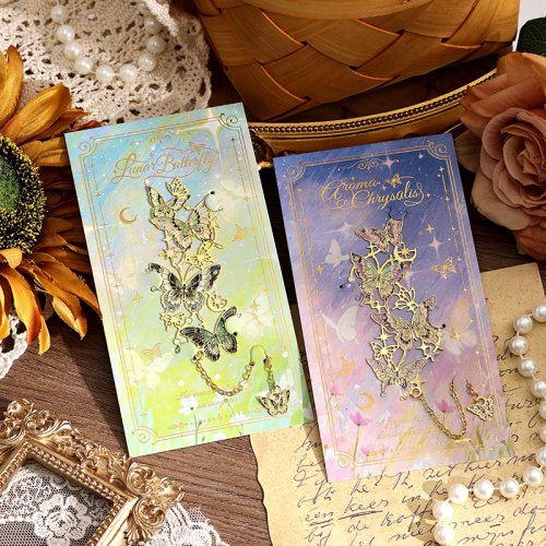 Afbeelding van Ster Vlinder Groep Retro Holle Metalen Bladwijzer Student Lezen Mark Clip Lezen Liefhebber Kantoor Planner Briefpapier Leveringen