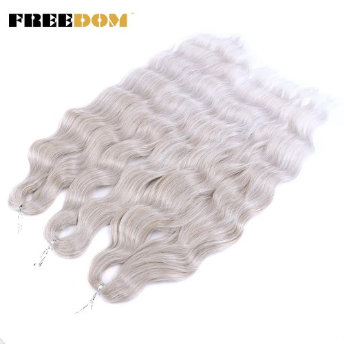 Bild von Synthetische Ombre-Blonde Flecht-Haarverlängerungen 24 Zoll