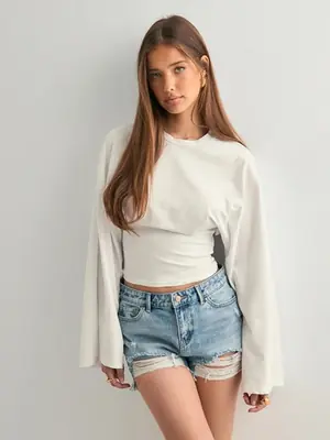 Image de T-Shirt Slim Longues Manches Femme - Style Y2K Décontracté
