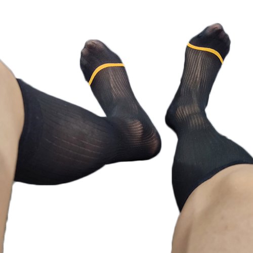 Image de Chaussettes Transparentes Ultra-Fines pour Hommes
