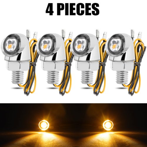 4pcs zilver amber