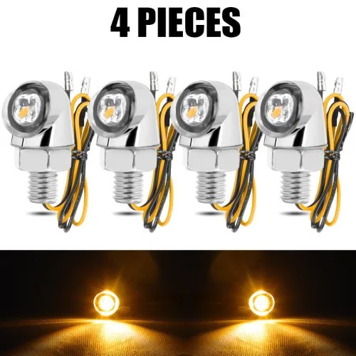 4pcs zilver amber