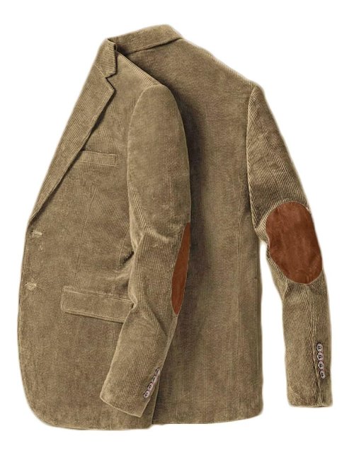 Image de Blazer Homme Velours Côtelé - Style Vintage Slim Fit