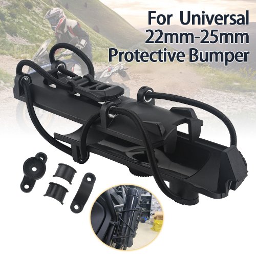 Zdjęcie Regulowany, ukryty uchwyt na butelkę wody 22-25 mm do motocykli BMW R1200GS, R1250GS, R1300GS Adventure – ochronny zderzak z funkcją przechowywania napojów