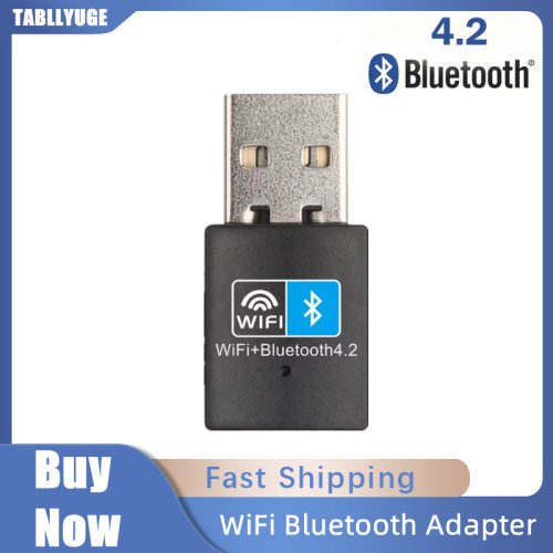 Zdjęcie Adapter USB WiFi i Bluetooth 4.2 RTL8723DU – Karta Sieciowa Bezprzewodowa 150 Mbps z Wsparciem dla Komputerów Stacjonarnych i Laptopów