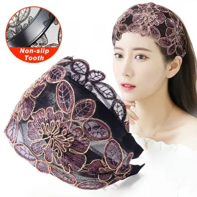 Image de Bandeau Dentelle Fleurs - Élégance & Confort