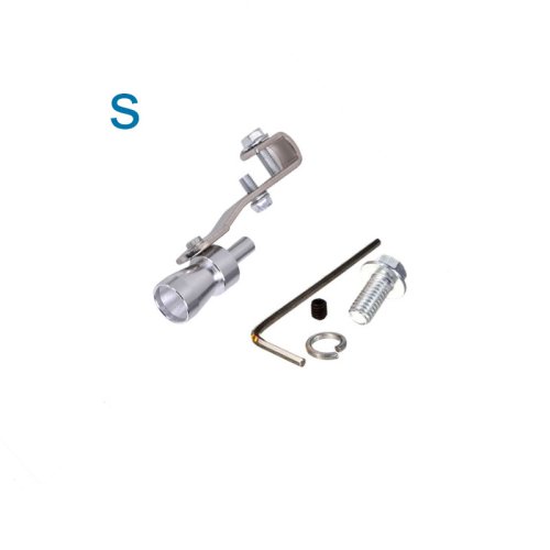 Imagen de Tubo silenciador de escape con silbato Turbo dorado para coche y motocicleta, simulador de aluminio,...
