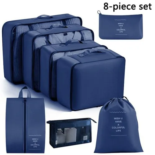 8pcs Set Navy