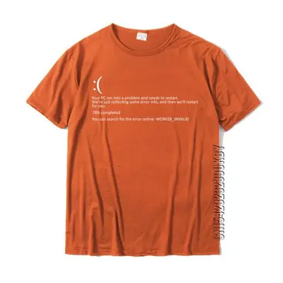 Image de T-Shirt BSOD Nerd - Écran Bleu de la Mort