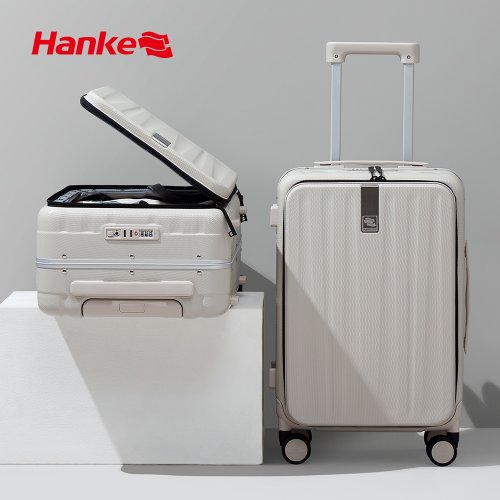 Imagen de Maleta de Mano Hanke de 20 Pulgadas con Diseño Innovador, Equipaje de Viaje de 24 Pulgadas con Marco de Aluminio delgado, Estética Moderna y Ruedas Giratorias Duraderas para PC H9860