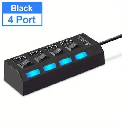 Image de Hub USB 2.0 4-7 Ports - Haute Vitesse avec LED