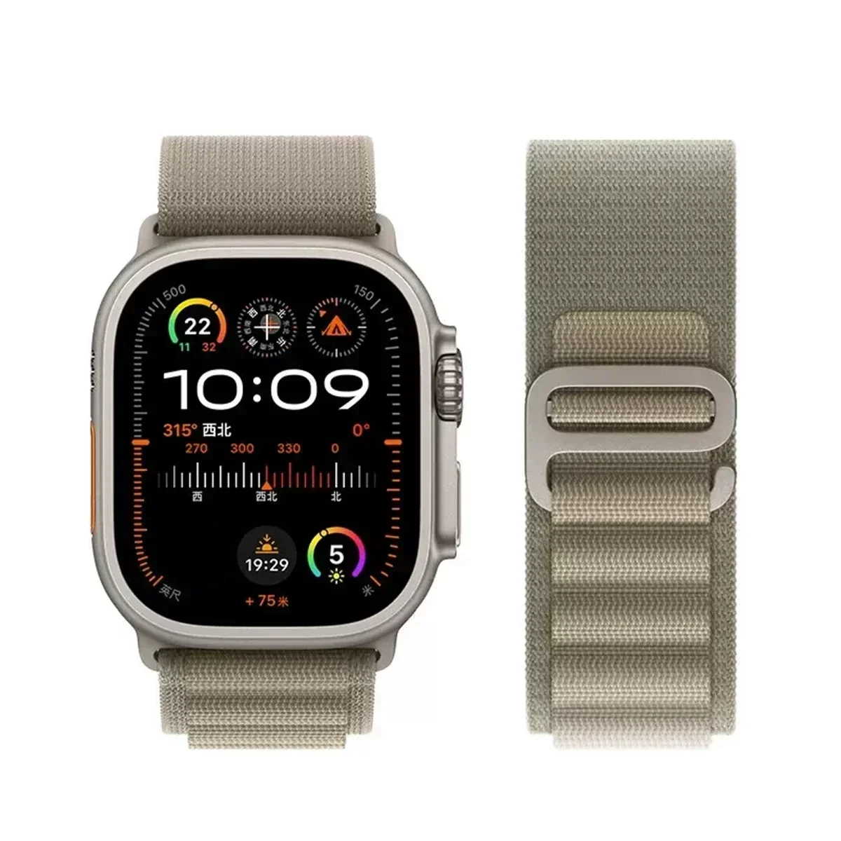 Afbeelding van Alpine band voor Apple Watch-banden 44 mm 40 mm 49 mm 45 mm 41 mm 38 mm 42 mm nylon armband Iwatch Ultra 2-serie 9 3 4 5 6 7 8 SE riem