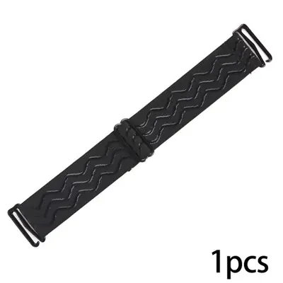 Image de Bande de Perruque en Silicone Noire 3cm - Sangle Réglable & Antidérapante