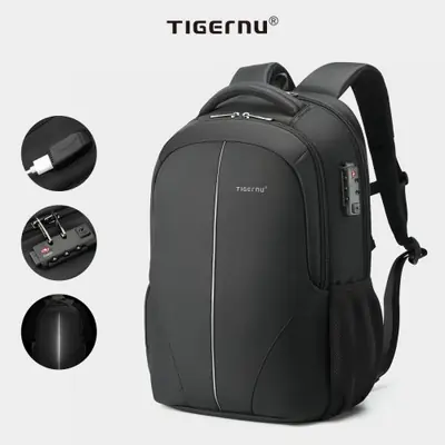 Image de Sac à Dos Homme Anti-Vol avec Compression et TSA