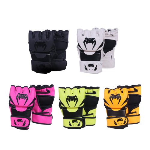 Imagen de Guantes de Boxeo Unisex en Cuero PU Resistente para Entrenamiento de Kickboxing, Manoplas Impermeables para Hombre y Mujer