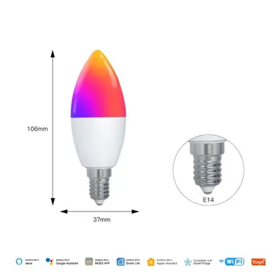 Image de Ampoule LED Smart RGBW Wi-Fi GU10