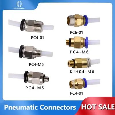 Image de Connecteurs Pneumatiques PC4 M6, PC4 M5, PC6 01 pour Imprimante 3D