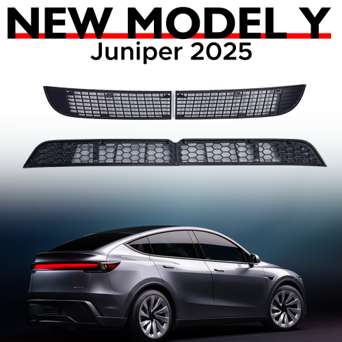 Afbeelding van Tesla Model Y 2025 Juniper Launch - Anti-Insecten en Stofdichte Bumpergrille Cover met Interne Ventilatiebescherming