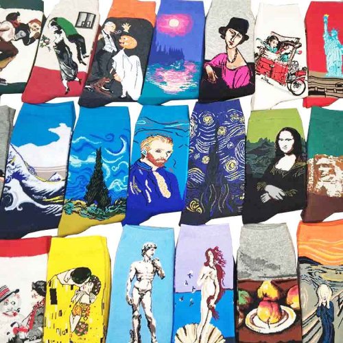 Bild von Van Gogh Sternennacht Socken – Kunst für die Füße
