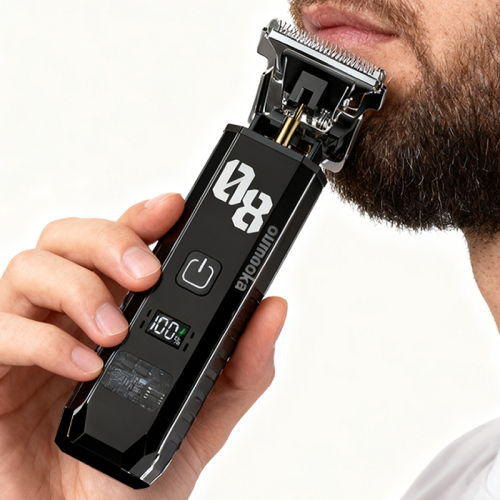 Imagen de Maquinilla de Afeitar Eléctrica Profesional para Hombres, Modelo T9, Cortadora de Pelo y Barba con Tecnología de Corte Preciso, Ideal para Peluqueros y Uso Diario