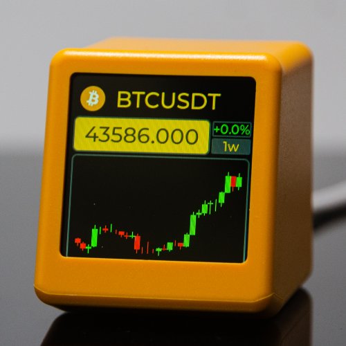 Afbeelding van GeekMagic Pro - Slimme Prijsticker voor Bitcoin, Cryptocurrency, Aandelen, Futuress en Valutawisselkoersen met Weersvoorspelling Display