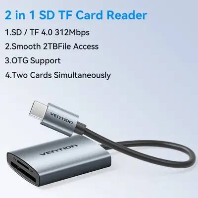 Image de Lecteur de carte SD USB-C 3.0 Ultra Rapide
