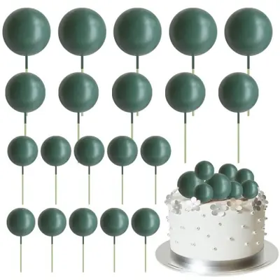 Image de Boules Colorées Déco Gâteau - 20 Mini Ballons Cupcake
