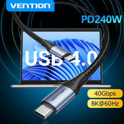 Cavo USB-C 40 Gbps 240W con Ricarica Rapida PD per PS5, Nintendo Switch, Samsung Galaxy, MacBook Pro e Dispositivi USB 4.0