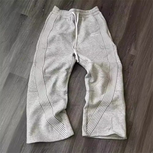 Imagen de Pantalones de Pierna Recta Holgados con Rayas Estilo Urbano Hip Hop 2025 - Moda Veraniega para Hombres y Mujeres