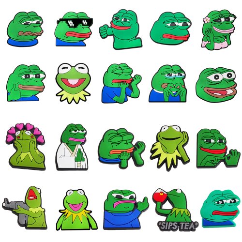 Zdjęcie Smutne Żabki – Kreatywne Ozdoby do Butów Crocs