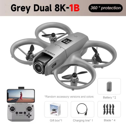Immagine di D16 Drone 8K Aerea GPS Evitamento Motore Bushless Drone Regolazione Elettrica HD Professionale Doppia Fotocamera Flusso Ottico