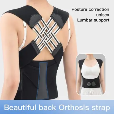 Image de Sangle Posturale Réglable - Soutien Dorsal pour Dos Droit