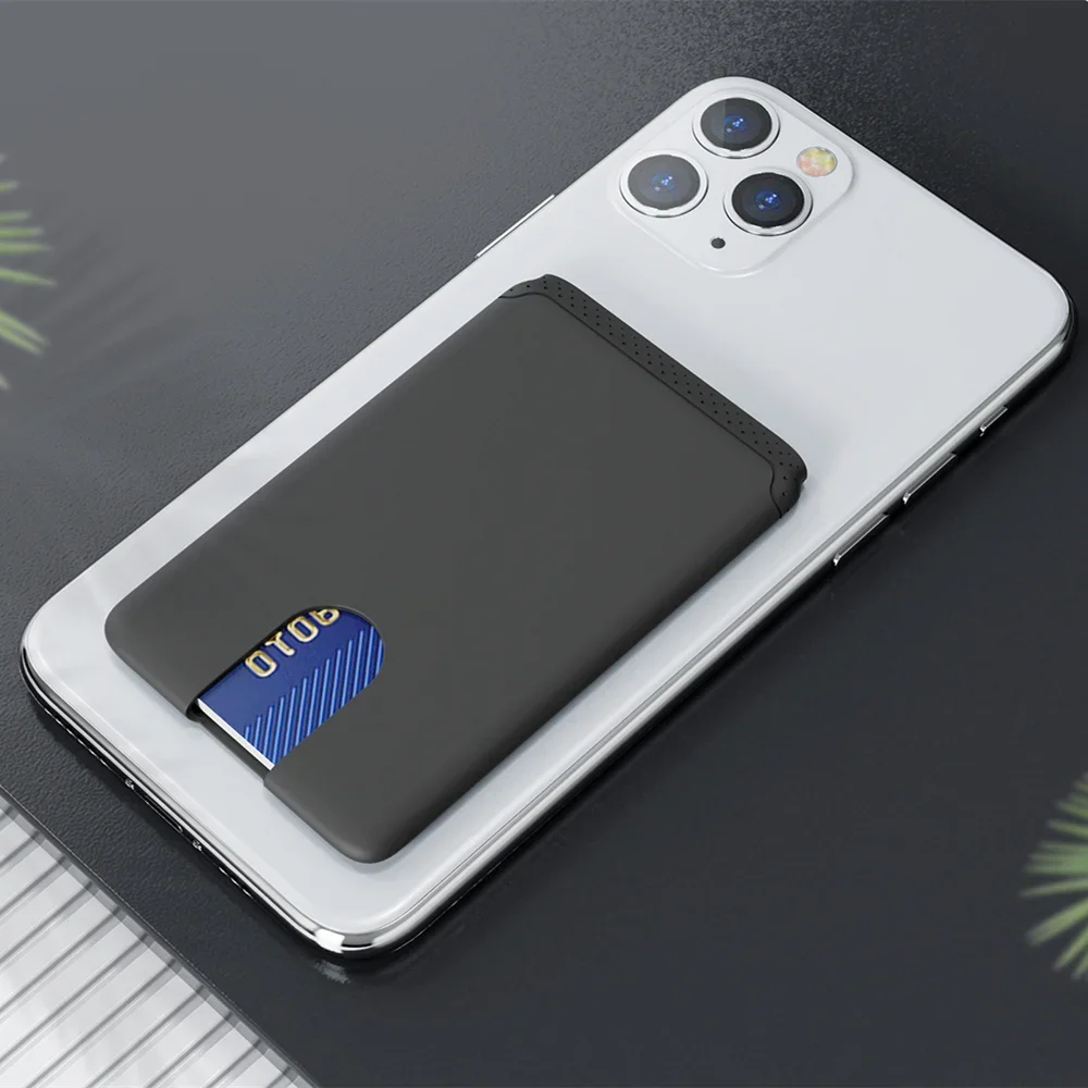 Image de Mini Support Téléphone Adhésif en Silicone - Porte-Carte & Support Portable