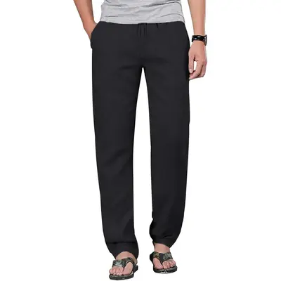Image de Pantalon Homme Coton Lin - Confort & Style