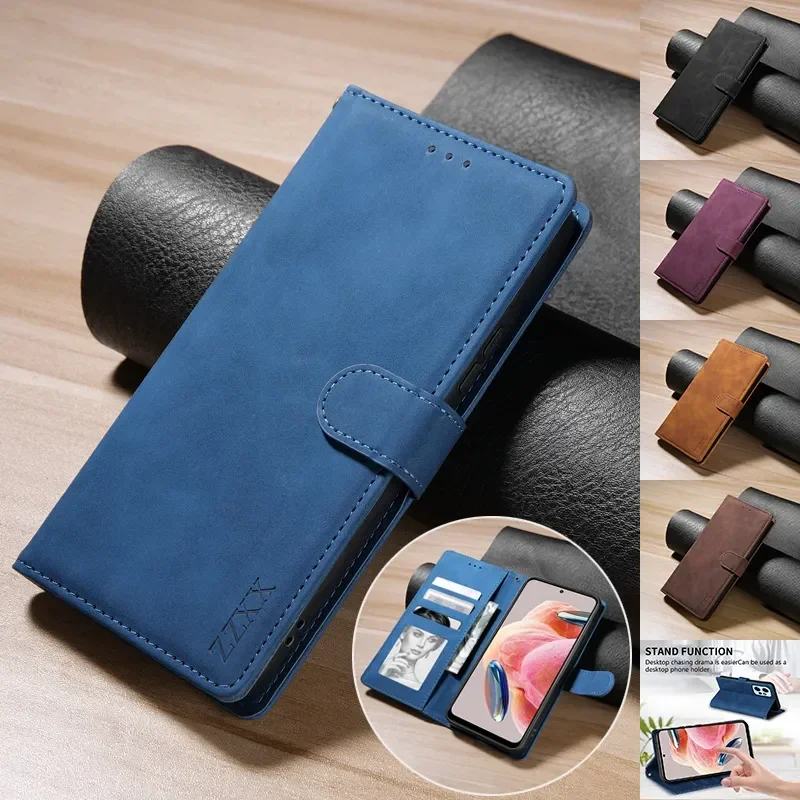 Bild von Magnetische Flip-Hülle mit Kartenfach für Xiaomi Redmi Note