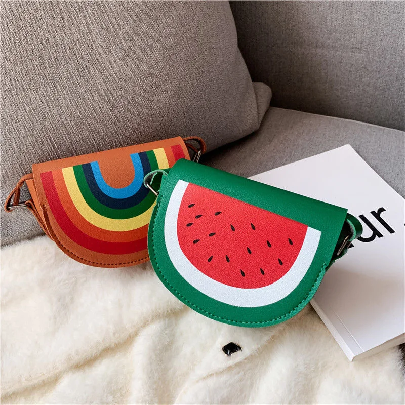 Afbeelding van Leuke Kinder Schoudertas met Regenboog Design