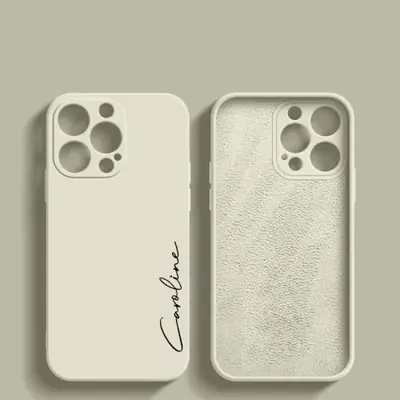 Image de Coque pour iPhone Personnalisée - Silicone Souple & Luxe