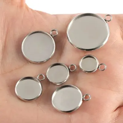 Image de Cabochons Or 30mm - 20 Pièces pour Bijoux DIY