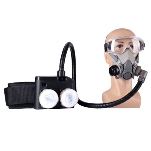Imagen de Máscara de Gas y polvo 6200, purificador de aire eléctrico, respirador químico, filtros duales, seguridad en el trabajo para pulverización de pintura Industrial
