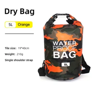 Image de Sac Sec Étanche 30L/15L - Idéal Kayak, Bateau & Natation