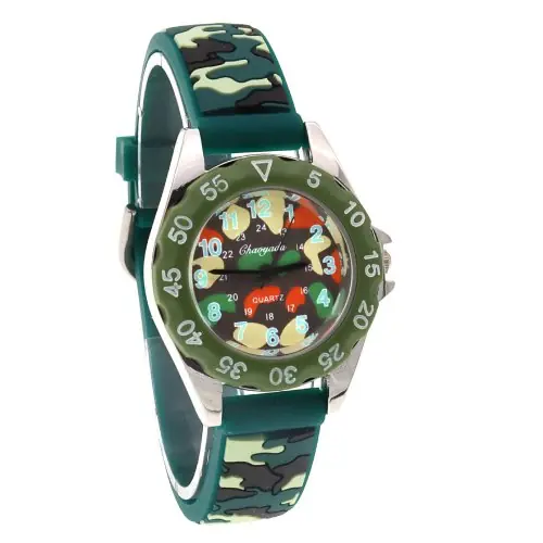 Image de Montre Enfant Militaire Camouflage - Style Fort et Robuste