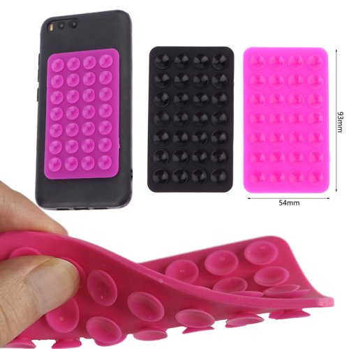 Afbeelding van Zuignap met dubbelzijdige siliconen plaklaag voor mobiele telefoon